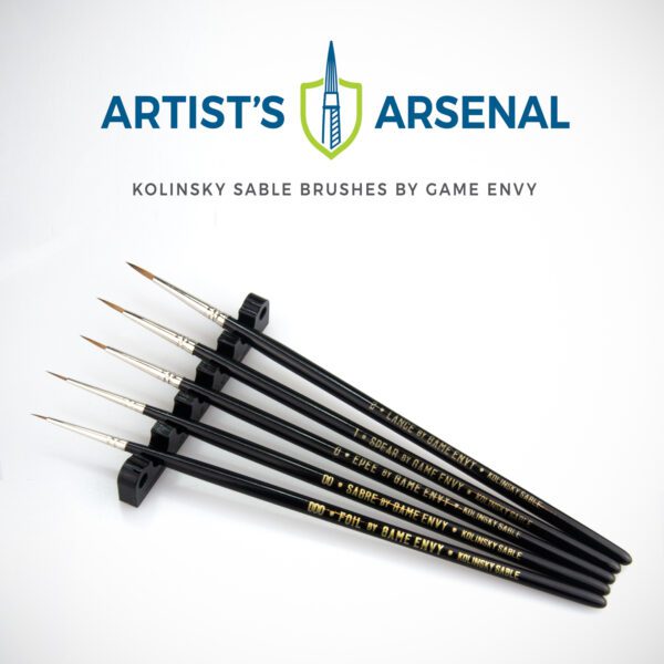 Artist's Arsenal 5 Piece Sable Brush Set: 000-2 – Game Envy Creations